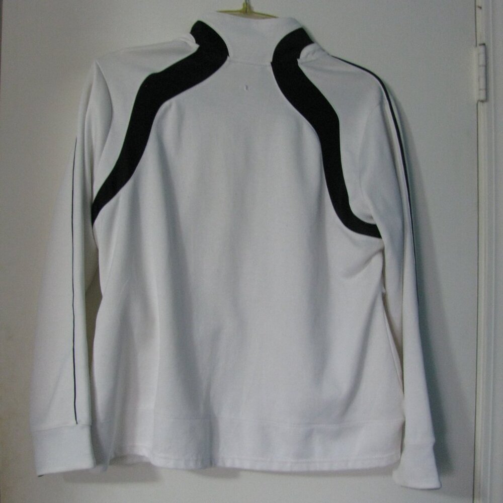 Athletic Works Jacket XL 16 18 Black & White Zip Front Excellent - Picture 5 of 5